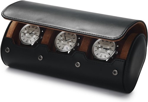 Slot leather watch roll - watch,