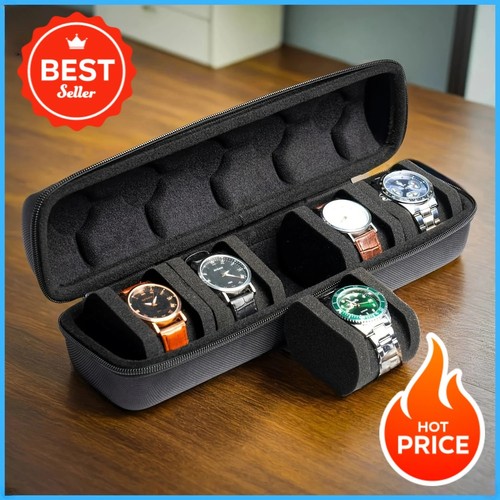 Travel watch case slot - case, roll