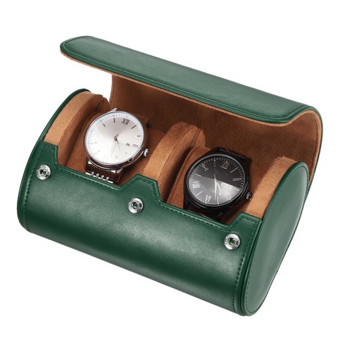 Leather watch travel case - watch,