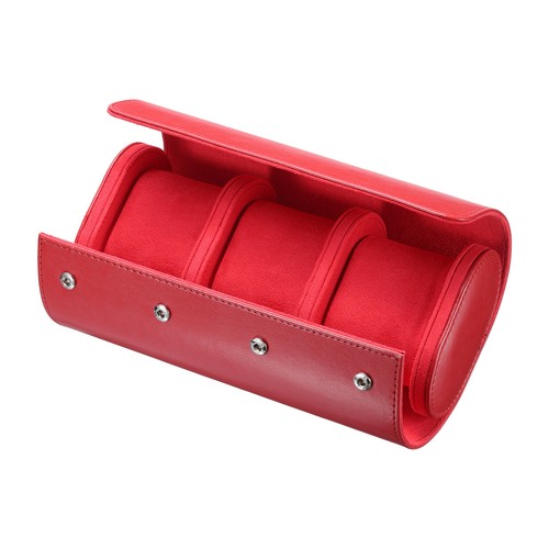 Leather watch travel case - leather,