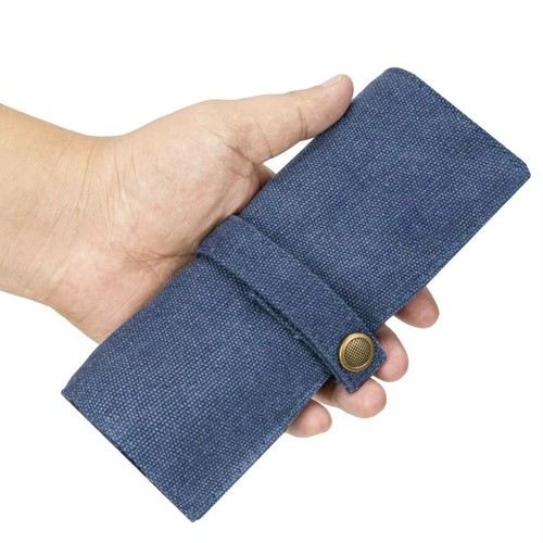 Blue canvas watch strap - canvas,