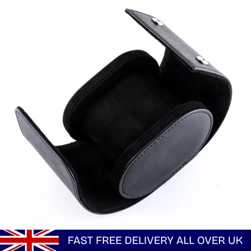 Single watch roll travel case - single,