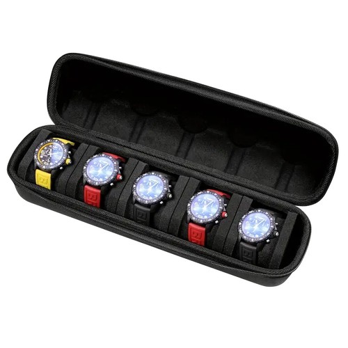 Travel watch case slot - case, roll