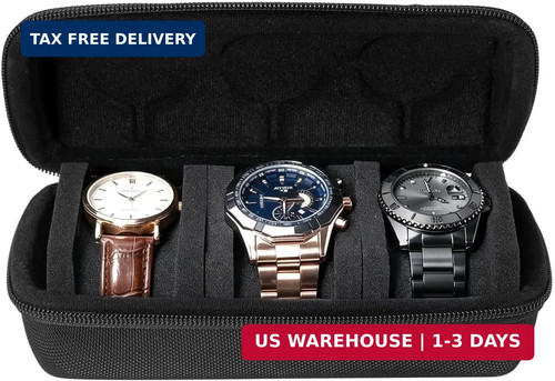 Travel watch case hard roll - watch, case,