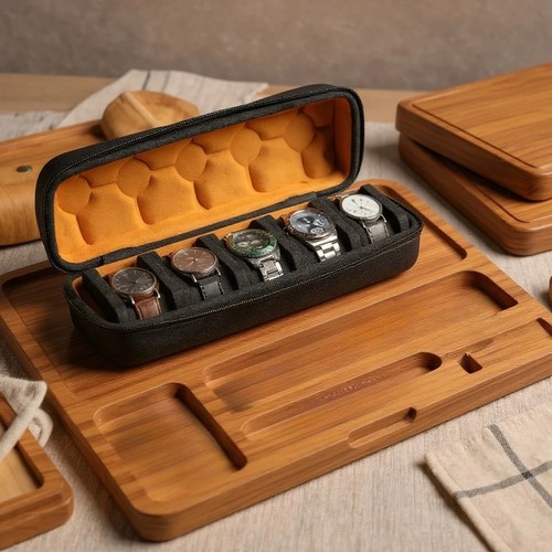 Hard slot watch travel case - hard,