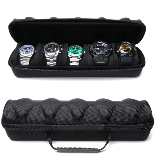 Travel watch case slot - case, roll