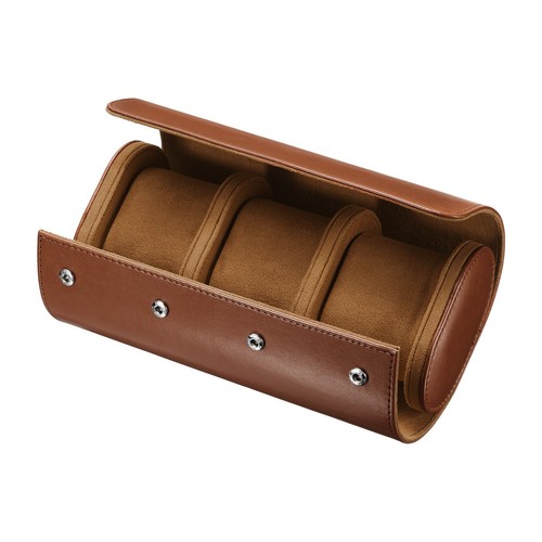 Leather watch travel case - leather,